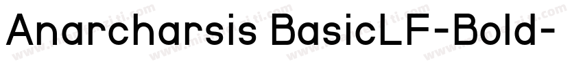 Anarcharsis BasicLF-Bold字体转换